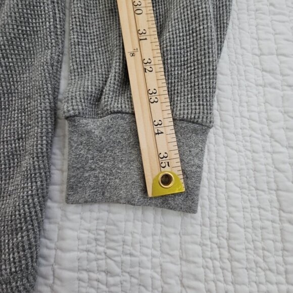 Polo Ralph Lauren Waffle Knit Hoodie Men's XXL Grey Long Sleeve Drawstring EUC - Picture 12 of 14